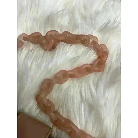 Fashionable Chain Handle Shoulder Bag Elegant Solid Color Leather Bucket Purse - Picture 15 of 16